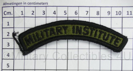 US Military Institute shoulder title - 10 x 2 cm - origineel