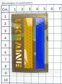 Oekrainse  leger infrarood patch UKRAINE - multicam - met klittenband - 5 x 8 cm