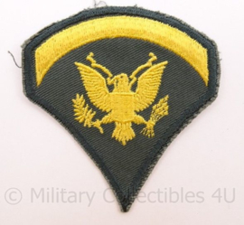 US Army Vietnam oorlog arm emblemen - rang Specialist Five - Cut edge - afmeting 7,5 x 8 cm - origineel