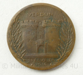 Franse On Ne Passe Pas Verdun 1916 herdenkingsmunt - diameter 3½ cm - origineel