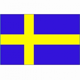 Vlag Zweden - Polyester -  1 x 1,5 meter