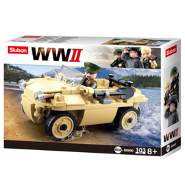 Sluban (geen lego) WO2 Duitse Schwimmwagen - type M38-B00690