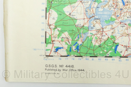 WW2 British War Office map 1944 Central Europe Prenzlau - 88 x 63,5 cm - origineel