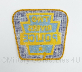 Amerikaanse Politie embleem American Two Rivers Police patch - 10 x 9 cm - origineel