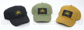 KCT Korps Commandotroepen baseball cap met velcro embleem - Groen, Coyote of Zwart