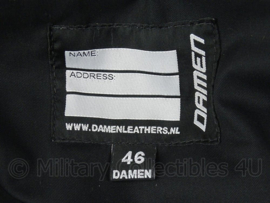 Zwarte lederen heren jas Damen Leathers D64- nieuw met kaartje - maat 46 - origineel