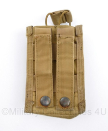 Defensie Coyote single Magazin pouch magazijntas M4 C7 C78 Diemaco Molle - 8,5 x 4 x 13 cm - origineel