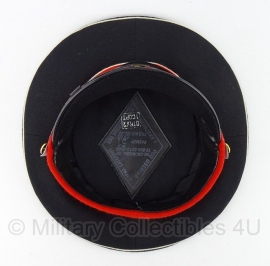 Russische Kadetten pet zwart met rood - maat 55 tm. 59  - origineel