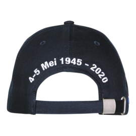 Baseball cap Baseball cap 75 jaar vrijheid - rood/blauw - one size