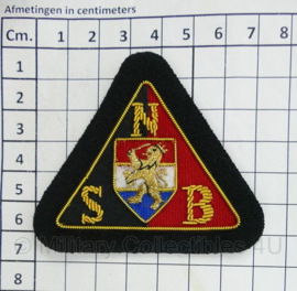 NSB Nationaal-Socialistische Beweging luxe insigne met metaaldraad - 7,5 x 6,5 cm - replica