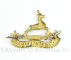 Canadese WO2 Britse cap badge , Royal Canadian Dragoons - 4 x 3,5 cm - origineel