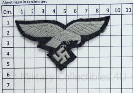 Luftwaffe Borstadelaar op graublau - manschappen -hand gestikt luxe variant