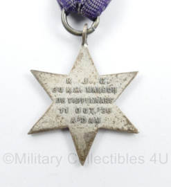 KJC 30 km marsch de Tuppelaars 11 oct 1936 Amsterdam medaille - 6,5 x 2,5 cm - origineel 1936