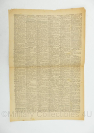 WO2 Duitse krant Frankische Tageszeitung nr. 13 17 januari 1944 - 47 x 32 cm - origineel