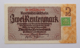 WO2 Duits 1937 Rentenbankschein - 2 Rentemark - origineel