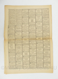 WO2 Duitse krant Tageszeitung nr. 192 18 augustus 1943 - 47 x 32 cm - origineel