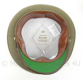 Italiaanse officiers visor cap - ongebruikt in de originele doos! - groen - maat 61 of 62 cm - origineel