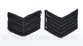 Nederlandse  politie jaren 50 insigne paar  - lichte mismatch - 9 x 8,5 cm - origineel