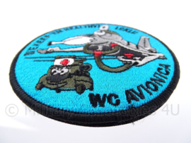 KLu Koninklijke Luchtmacht embleem LC KLu WC Avionica "We keep 'em healthy" - met klittenband - diameter 10 cm