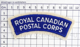 WO2 canadees paar shoulder Titles Royal Canadian postal Corps - 11 x 3 cm - origineel