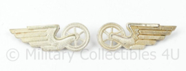 Duitse Bahn kraag insigne set - 5 x 2 cm - origineel