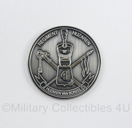 KL Nederlandse leger Regiment Huzaren van Boreel 185 jaar Huzaren Verkenner coin - diameter 3,5 cm - origineel