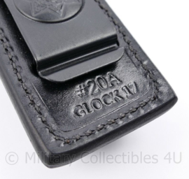 Politie en KMAR magazijntas voor Glock 17 - Bianchi 20A Glock 17 open magazine pouch - 5,5 x 3 x 10 cm - origineel