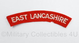 Britse leger East Lancashire shoulder title - 12 x 3,5 cm - origineel