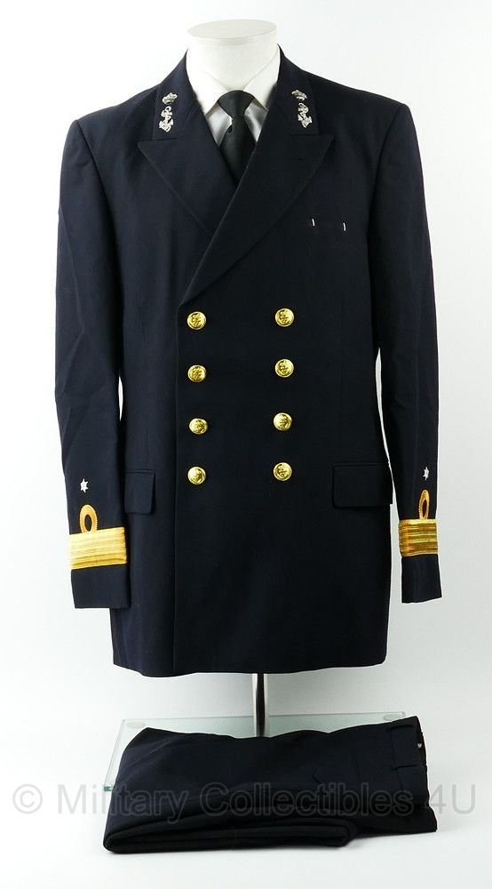 Koninklijke Marine Commandeur's uniform met broek - maat 53³⁄₄ (Large) - origineel
