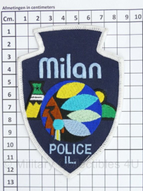 Embleem origineel Milan Police Il USA  - 12 x 8,5 cm -  origineel