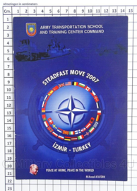 Turkse leger informatie brochure - Izmir - ATSTC -  Steadfast Move 2007 - 14 x 22 cm - origineel