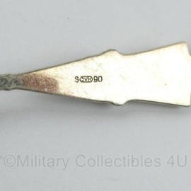 KL Nederlandse leger verzilverde theelepel Infanterie - 12,5 x 2 cm - origineel