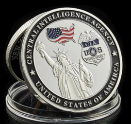 CIA Central Intelligence Agency Silent Warriors Coin - diameter 4 cm - origineel