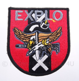 EXPLO Explosieve Opruimingsdienst amsterdam embleem - Afmeting 7 x 8 cm