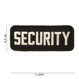 Uniform borst embleem - SECURITY  - 11,5 x 4,5 cm.