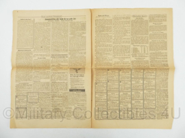 WO2 Duitse krant Frankische Tageszeitung nr. 32 8 februari 1944 - 47 x 32 cm - origineel