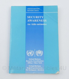 Handboek UN VN United Nations Security Awareness 1995 - origineel