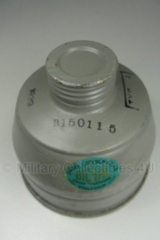 Gasmasker filter Zweeds M1936 gedateerd 1939  - ongebruikt  origineel WO2