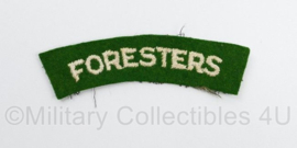 Britse leger Foresters shoulder title - 8 x 2,5 cm - origineel