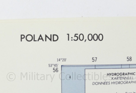 USA Defence mapping agency stafkaart Poland Police M753 2225II - 1 : 50.000 - 74 x 58 cm - origineel