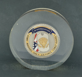 US Army Bureau accessoire Lenaj - 8 x 8 x 2 cm - origineel