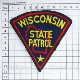 Amerikaans embleem American Wisconsin State Patrol patch - 10,5 x 11 cm - origineel