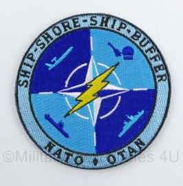 NATO OTAN Ship Shore Ship Buffer embleem - diameter 9 cm - origineel