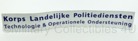 KLPD Technologie & Operationele ondersteuning magneetschild voor commandopost - afmeting 68,5 x 10 x 0,1 cm - uniek - origineel