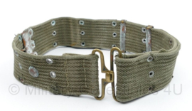 WO2 US Pistol belt OD - 65 x 5,5 cm - origineel