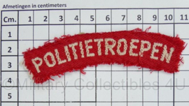 Politietroepen jaren 50 straatnaam PAAR - 10 x 2 cm - origineel