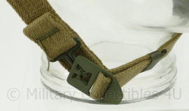 Franse leger M51 helm met camo en khaki hoes - zeer goede staat - origineel