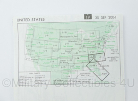 United States Flight Information IFR Enroute Low Altitude Map L19 L20 Lancaster Virginia 2004 - 25 x 13 cm - origineel