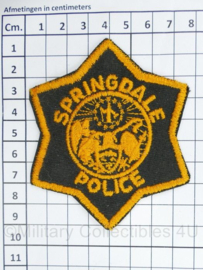 Amerikaanse Politie embleem American Springdale Police patch - 9 x 7,5 cm - origineel