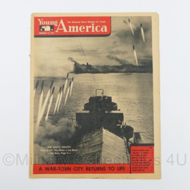 WO2 US Young America The National News Weekly for Youth Magazine tijdschrift - February 15, 1945 - 34,5 x 27 cm - origineel